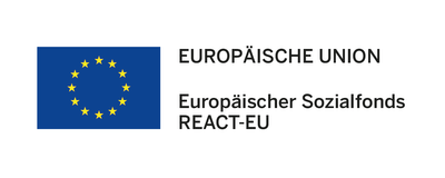 Logo REACT-EU / Europäischer Sozialfonds