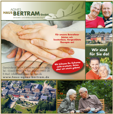 Haus Agnes Bertram GmbH, Mechernich-Berg — Sponsor der SG Rotbachtal-Strempt