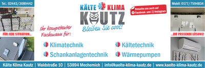 Kälte Klima Kautz, Mechernich — Sponsor der SG Rotbachtal-Strempt