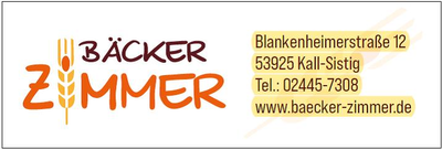 Bäcker Zimmer, Kall-Sistig — Sponsor der SG Rotbachtal-Strempt